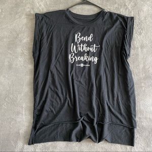 Club Pilates, “Bend Without Breaking” in white